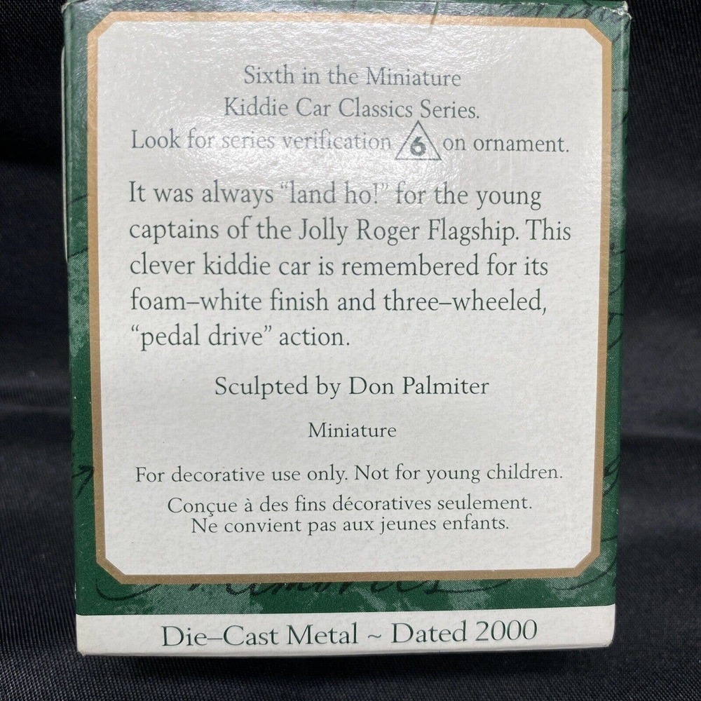 HALLMARK Keepsake Ornament - 1968 Murray Jolly Roger Flagship Miniature - Picture 2 of 8